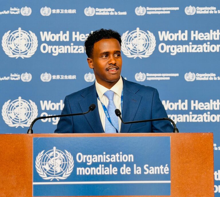 Direktor für Öffentlichkeitsarbeit und Internationale Angelegenheiten der Somali-Gemeinschaft im Kanton Zürich nimmt an der 79. Weltgesundheitsversammlung teil