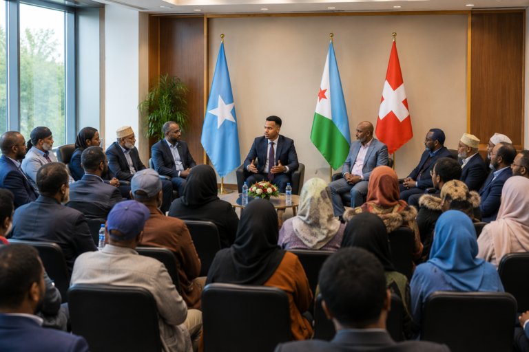 The Somali Community of Zurich Welcomes Said Abdullahi Bitow, Director of Communication and Public Relations at the Djibouti Parliament